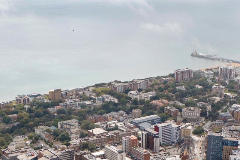 Aerial image of Ƶ's coastline 